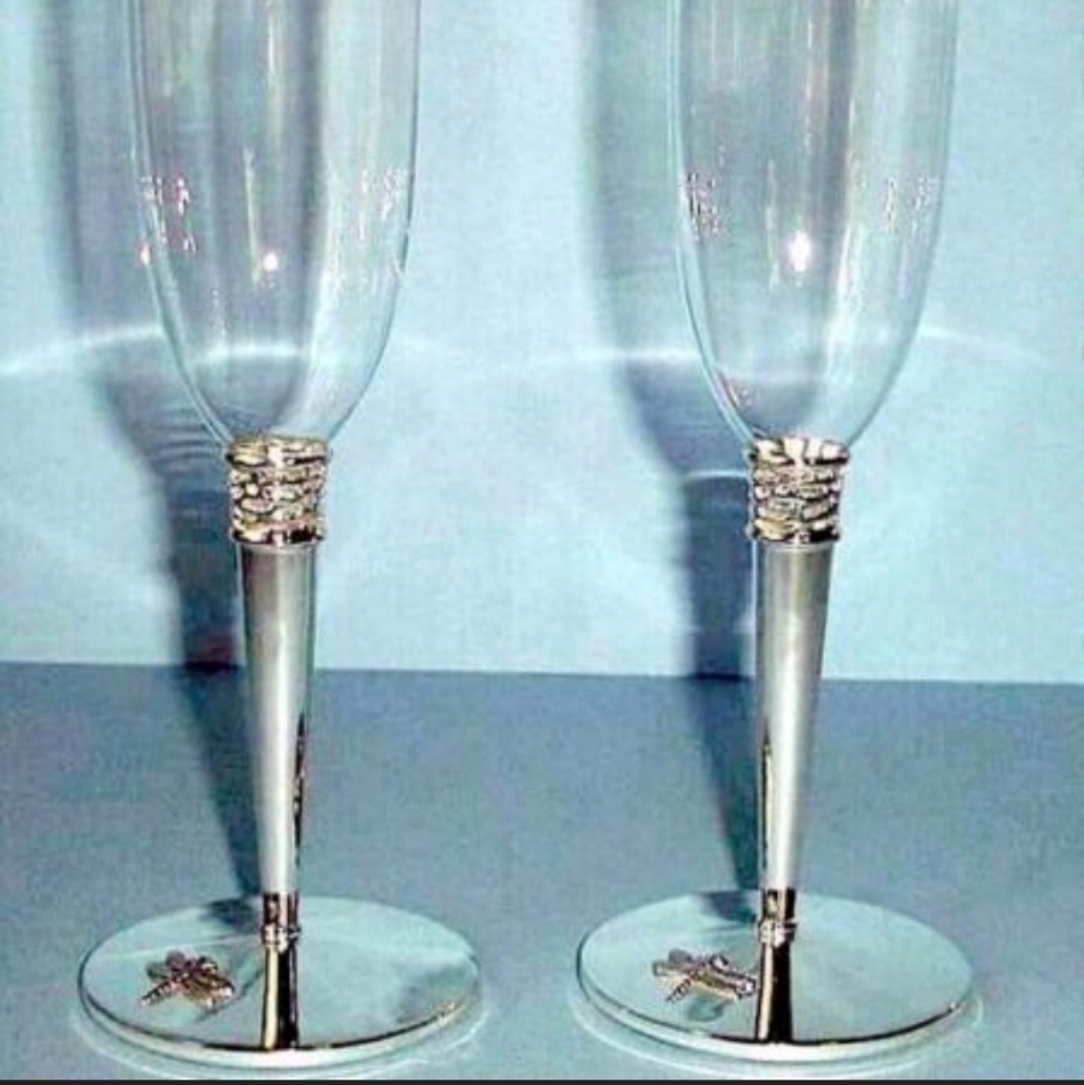 Kate Spade champagne flutes - Picture 10 of 10